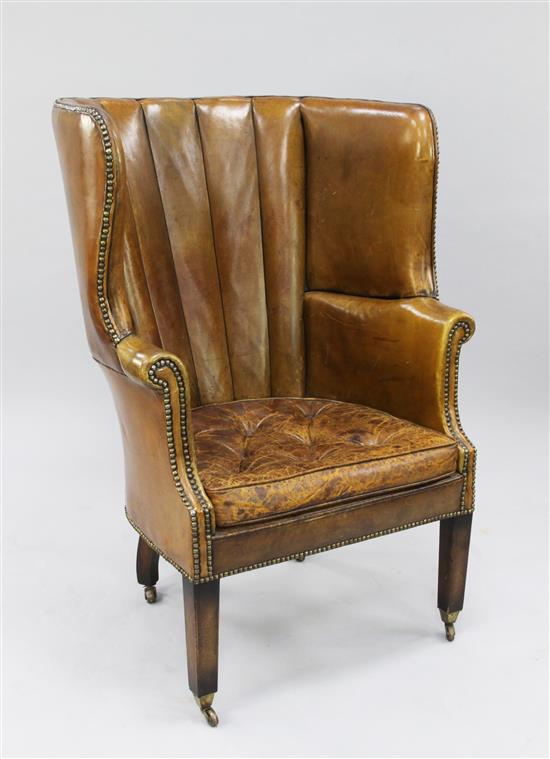 A George III style porters chair,